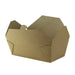 Caja de comida en cartón kraft laminado PE 1000ml 185x102mm A59mm - 250Uds