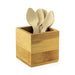 Soporte utensilios de bambu 60x60mm A60mm - 10Uds