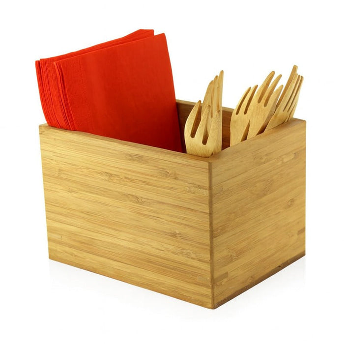 Soporte utensilios de bambu 160x120mm A105mm - 8Uds