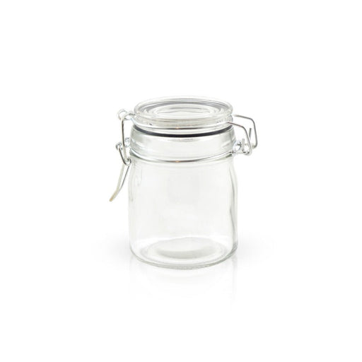 Tarros pequeños de vidrio BOKA con junta silicona negra 150ml A92mm - 24Uds