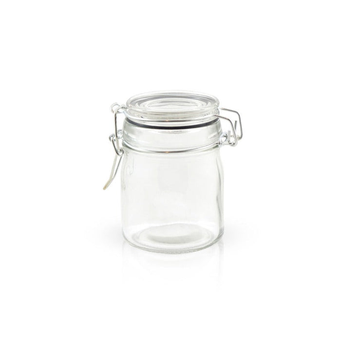 Tarros pequeños de vidrio BOKA con junta silicona negra 150ml A92mm - 24Uds