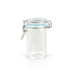 Tarros pequeños de vidrio BOKA con junta silicona azul claro 65ml A85mm - 24Uds