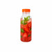 Botella RPET transparente con tapón unido naranja 56 250ml A150mm - 270Uds