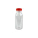 Botella RPET transparente con tapón unido naranja 56 250ml A150mm - 270Uds