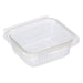 Envase rectangular PLA transparente con tapa bisagra 250ml 126x117mm A43mm - 700Uds