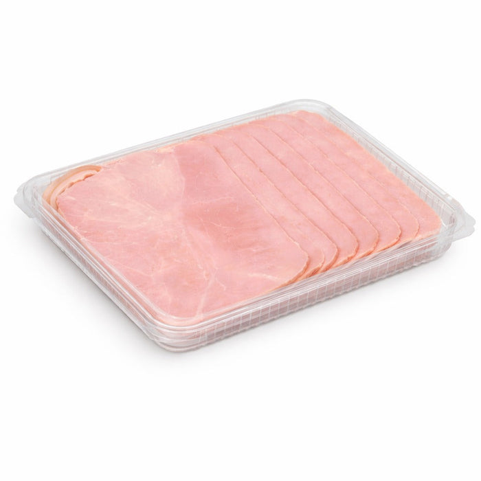Envase rectangular PLA transparente con tapa bisagra 570ml 217x167mm A20mm - 350Uds