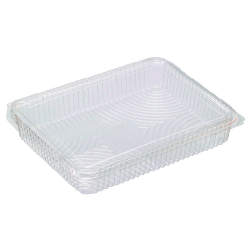 Envase rectangular PLA transparente con tapa bisagra 1000ml 217x167mm A35mm - 300Uds