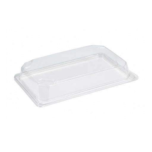 Tapa PET transparente para bandeja pulpa 165x230mm A46mm - 250Uds