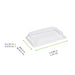 Tapa PET transparente para bandeja pulpa 165x230mm A46mm - 250Uds