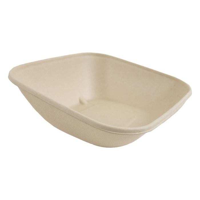 Bol de pulpa marrón laminado Pla 900ml 183x183mm A70mm - 200Uds