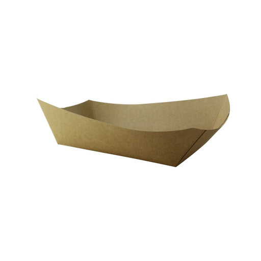Bandeja kraft antigrasa con PE 1200ml 245x165mm A50mm - 500Uds