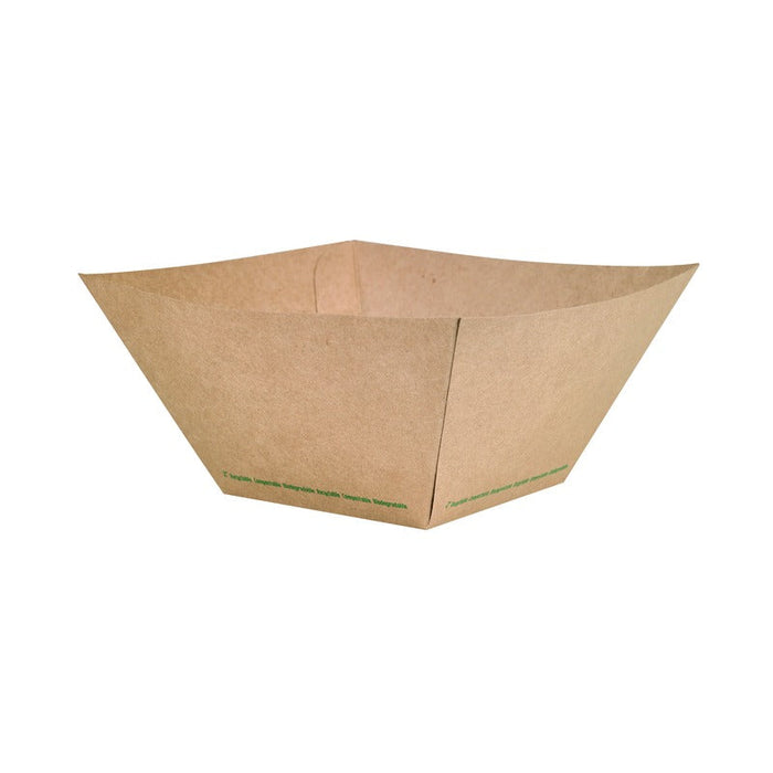 Barquillas kraft antigrasa 2000ml 230x220mm A94mm - 100Uds