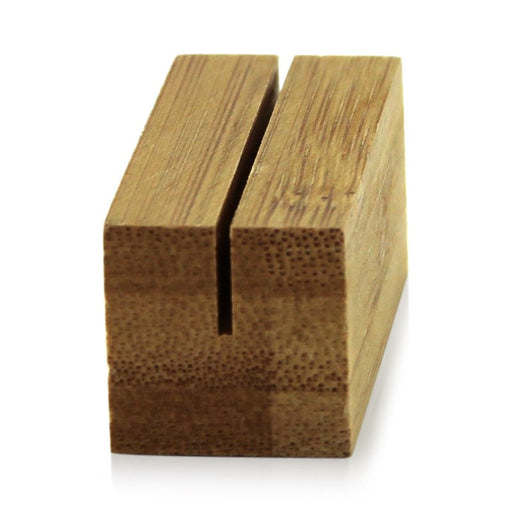 Soporte de menú o tarjetas de bambú 56x20mm A20mm - 100Uds