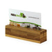 Soporte de menú o tarjetas de bambú 100x25mm A25mm - 100Uds