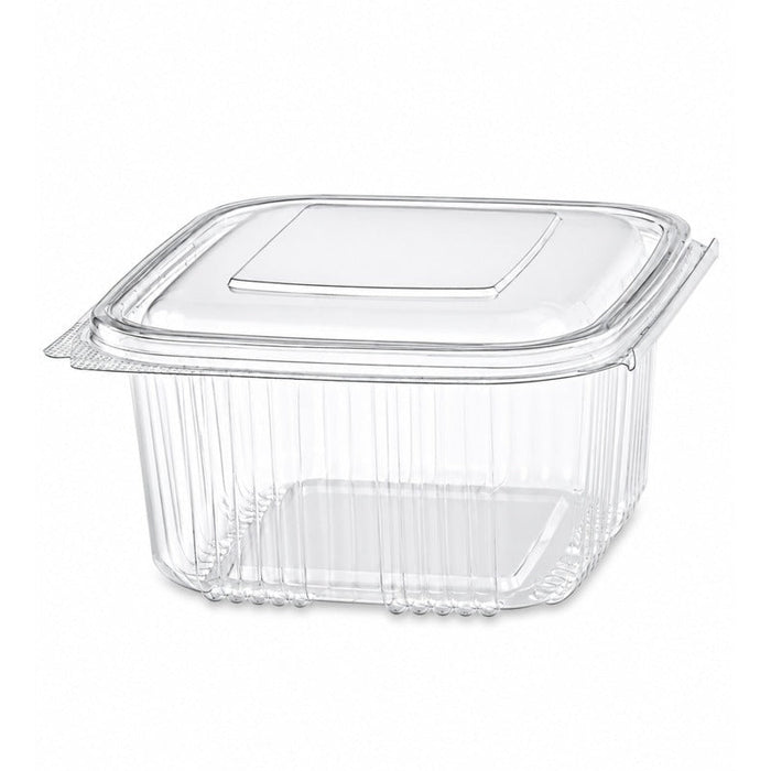 Ensaladera con tapa bisagra transparente PP 375ml 120x110mm A50mm - 400Uds