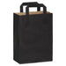 Bolsa papel kraft exterior negro reciclado 180x85mm A230mm - 500Uds