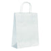 Bolsa de papel blanco con asas de cordel 220x100mm A290mm - 250Uds