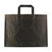 Bolsa de papel marrón reciclado con impresión negra 320x220mm A250mm - 250Uds