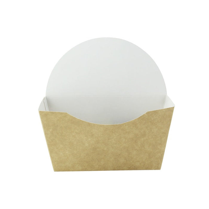 Envase kraft para burger/bagel/donuts 135x60mm A130mm - 200Uds