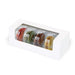 Caja de cartón blanco con ventana para pasteles o macaron 150x60mm A50mm - 250Uds