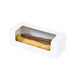 Caja de cartón blanco con ventana para pasteles o macaron 150x60mm A50mm - 250Uds