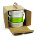 Caja para llevar kraft con asa 286x170mm A150mm - 100Uds