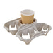 Portavasos de celulosa para 4 vasos separable en 2x2 vasos 200x210mm A40mm - 480Uds