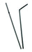 Pajita flexible negra A240mm - 10000Uds