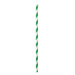 Pajita de papel verde/blanco Cocktail A145mm - 3000Uds