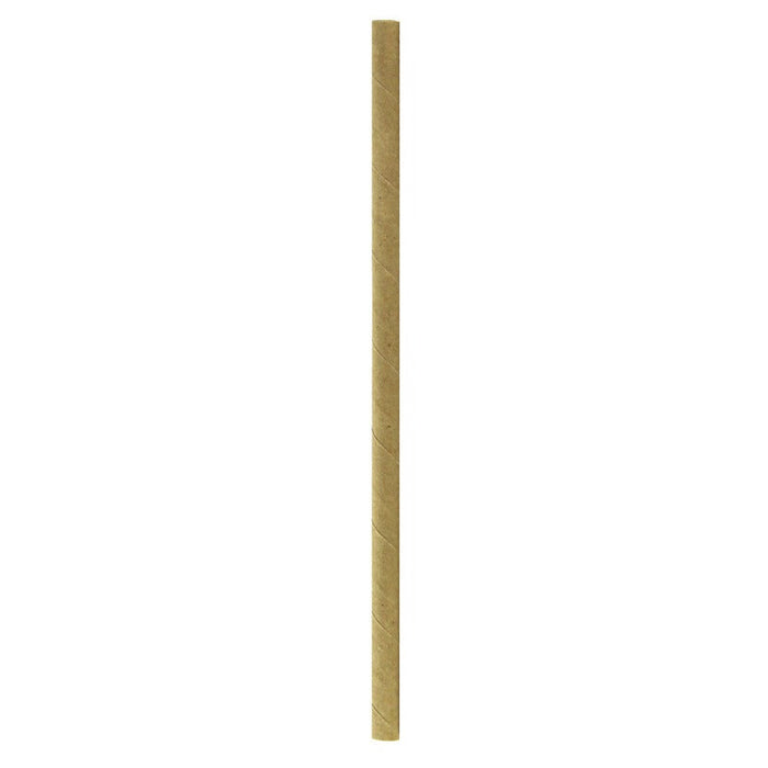 Pajita de papel kraft envuelta individualmente A197mm - 3000Uds