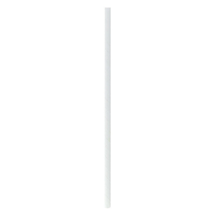 Pajita de papel blanca A260mm - 3000Uds