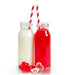 Pajita de papel rojo/blanco para batidos A197mm - 3000Uds