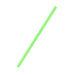 Pajita de PLA verdes flexibles A240mm - 2500Uds