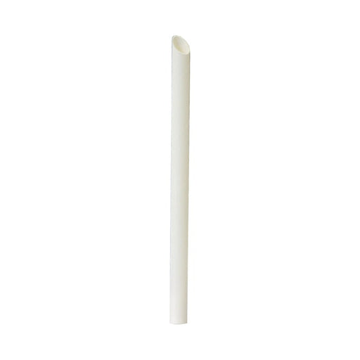 Pajita blanca biselada para Bubble Tea 200mm - 3000Uds