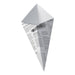 Cono de cartón blanco con diseño periódico 175x145mm 325ml - 1000Uds