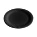 Plato de plástico negro "First Class" - 216Uds