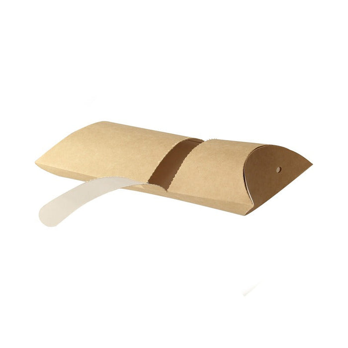 Caja de cartón rectangular kraft para crepes 100x45mm A160mm - 600Uds