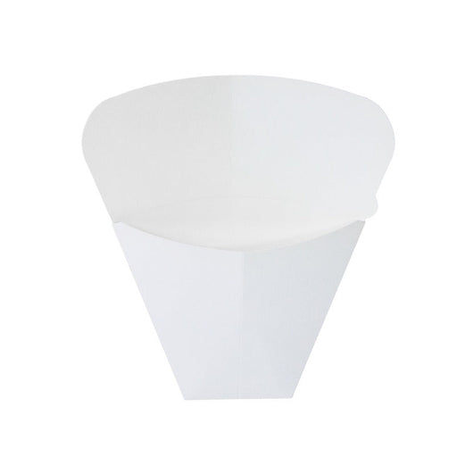 Funda para crepe tipo mariposa de cartón blanco 145x65mm A185mm - 1000Uds
