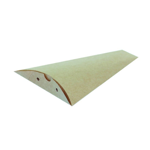 Caja triangular de cartón marrón para crepes 120 A160mm - 600Uds