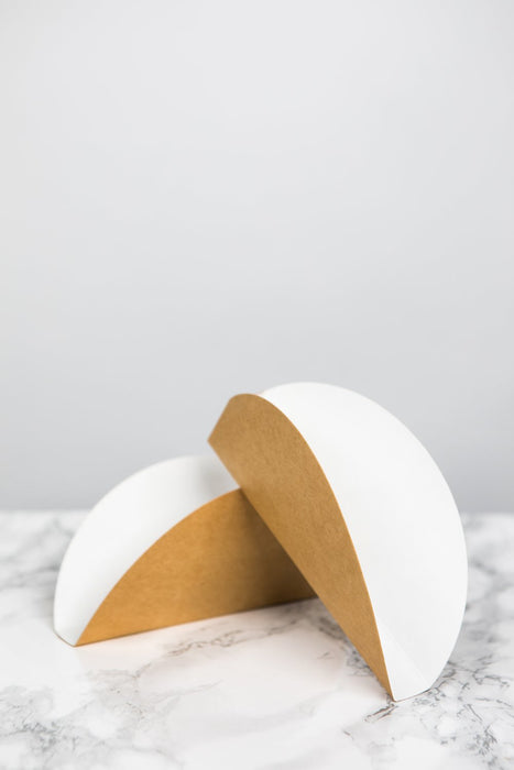 Bandeja para Tacos Kraft/Blanca 150x70mm H20mm - 1000Uds
