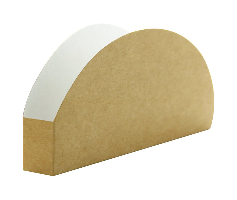 Bandeja para Tacos Kraft/Blanca 150x70mm H20mm - 1000Uds