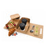 Portavasos kraft + portapajitas - 2 compartimentos 254x152mm H228mm - 200Uds