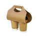 Portavasos Kraft - 2 compartimentos 385x222mm - 400Uds