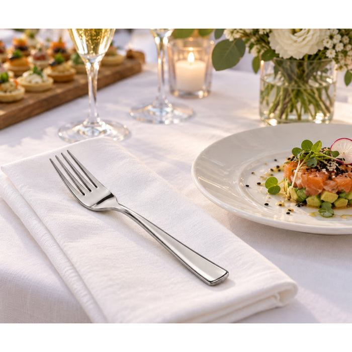 Tenedor en PS color argento 188mm - 1000Uds