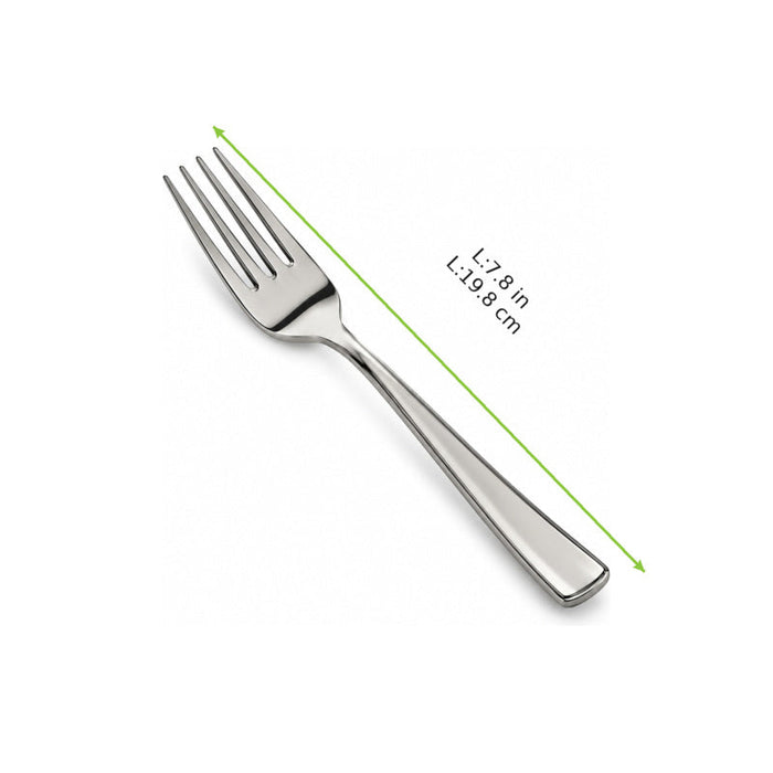 Tenedor en PS color argento 188mm - 1000Uds