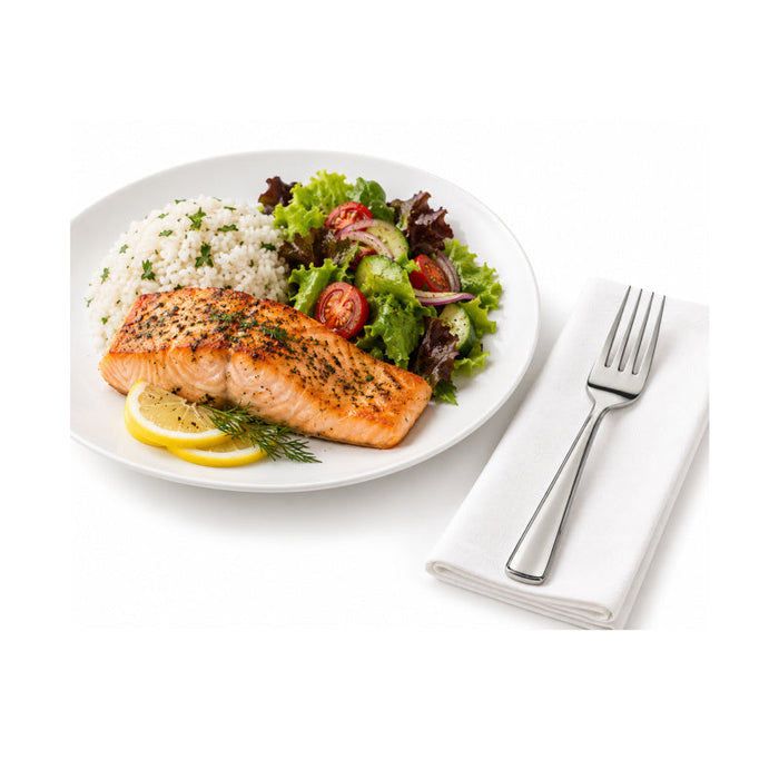 Tenedor en PS color argento 188mm - 1000Uds