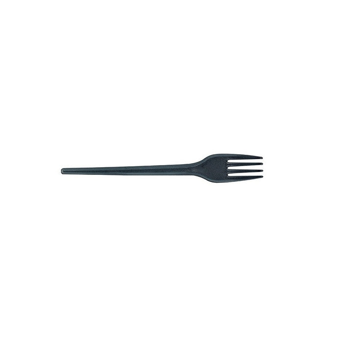 Tenedor en PS negro 170mm - 2000Uds