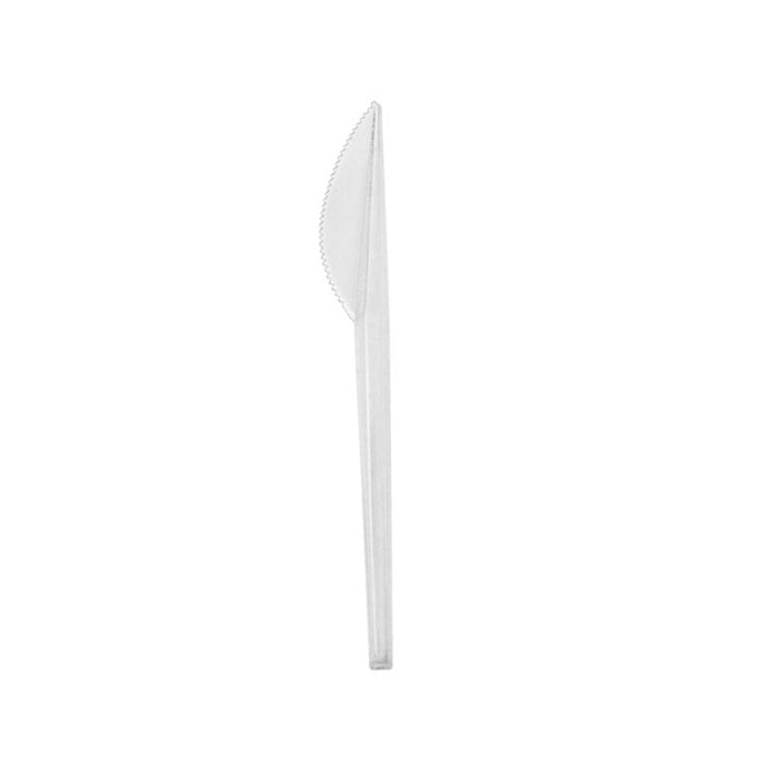 Cuchillo en PS transparente 165mm - 2000Uds