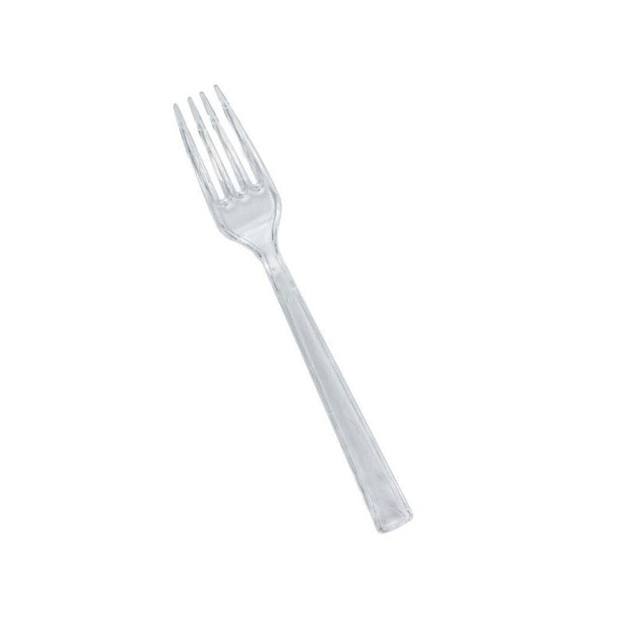 Tenedor transparente en PS LUX 180mm - 1000Uds