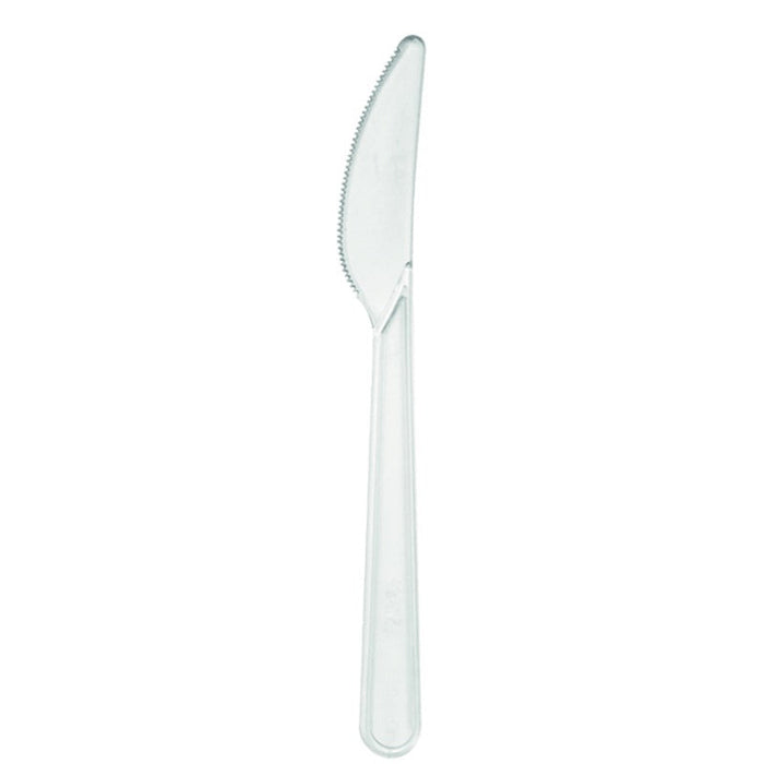 Cuchillo transparente en PS LUX 180mm - 2000Uds